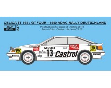 Decal – Toyota Celica ST165 - 1990 ADAC Deutschland Rally 1990 Schwarz / Wicha